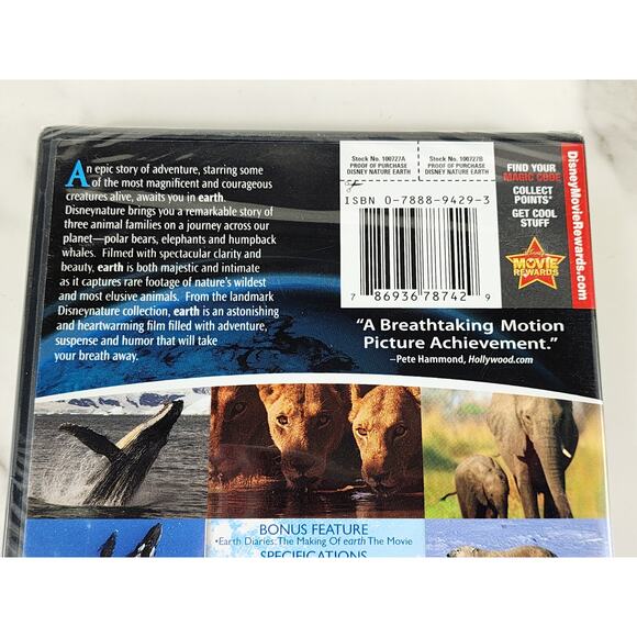 Movie Disney Earth DVD New Sealed James Earl Jones 2009 Dolby Digital - Picture 5 of 10